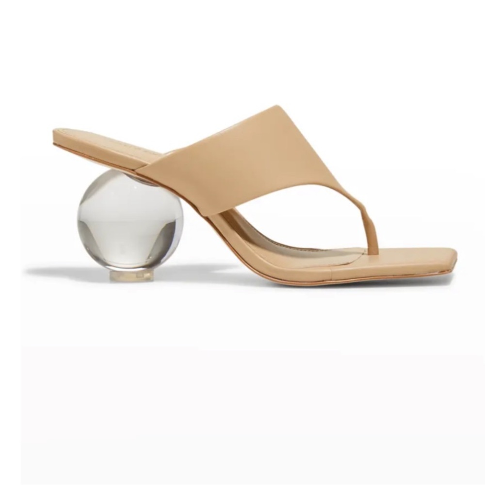 Cult Gaia Lilleth Sandal in sand. Size 38